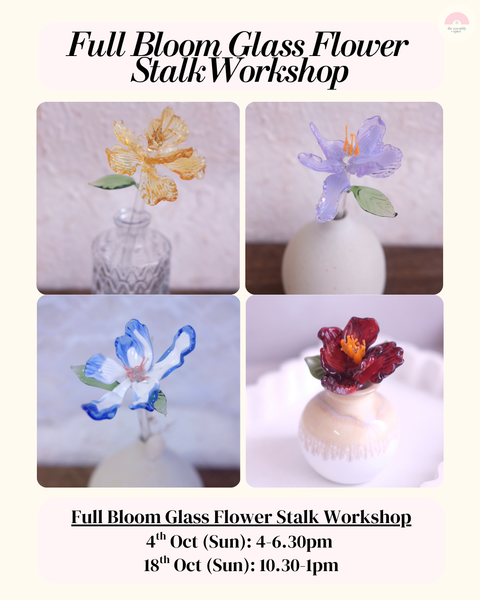Full Bloom Glass Flower Stalk Lampwork Workshops - Sept / Oct