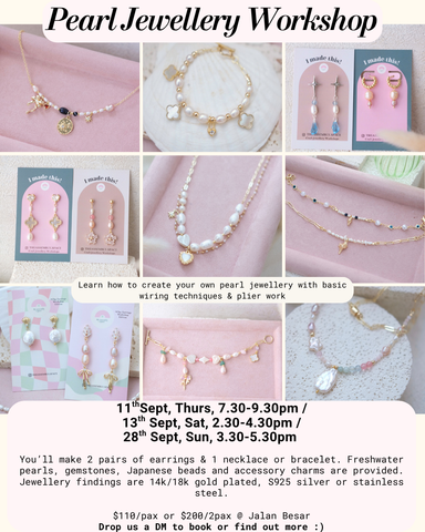 Pearl Jewellery Workshop - 11th / 13th / 28th Sept