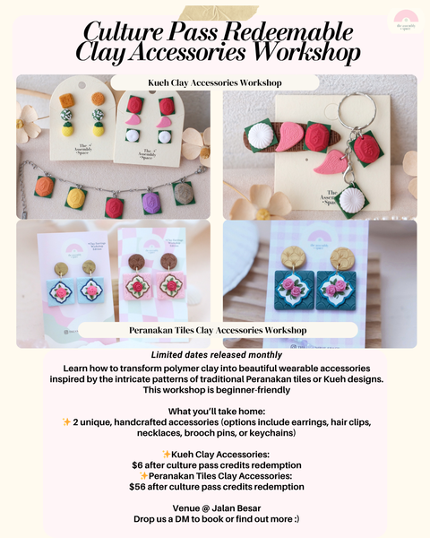 Culture Pass Redeemable Clay Workshops