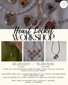 Heart Locket Workshop - 4th Jan / 19th Jan