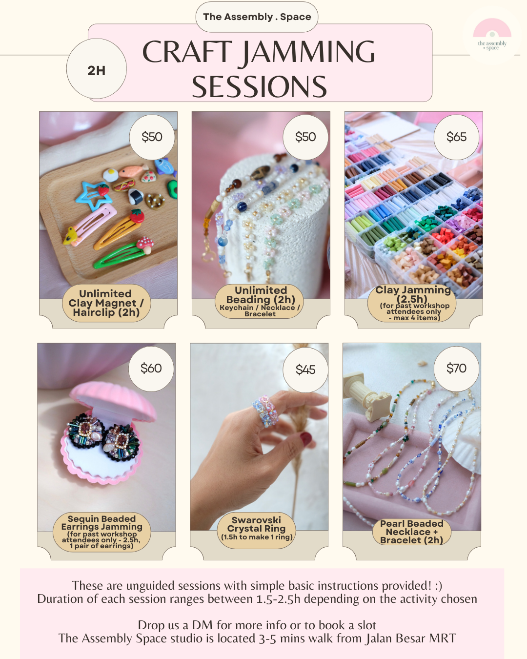 Clay Earrings Workshop (Floral Beg) - 5th/19th/26th Aug *fully booked*