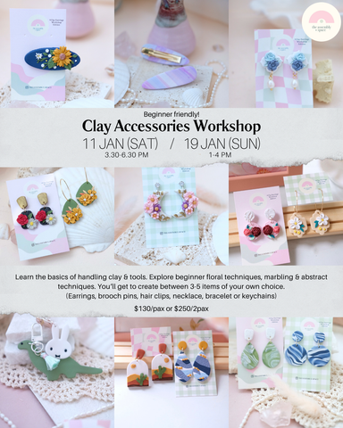 Clay Accessories Workshop (Beginner) - 11th / 19th Jan