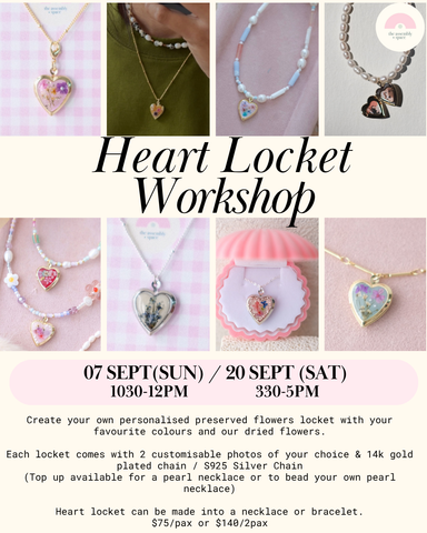 Heart Locket Workshop - 7th / 20th Sept