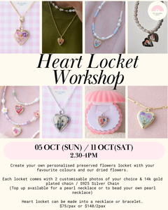 Heart Locket Workshop - 5th / 11th Oct