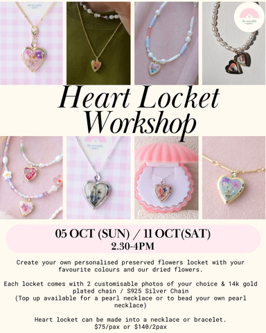 Heart Locket Workshop - 5th / 11th Oct