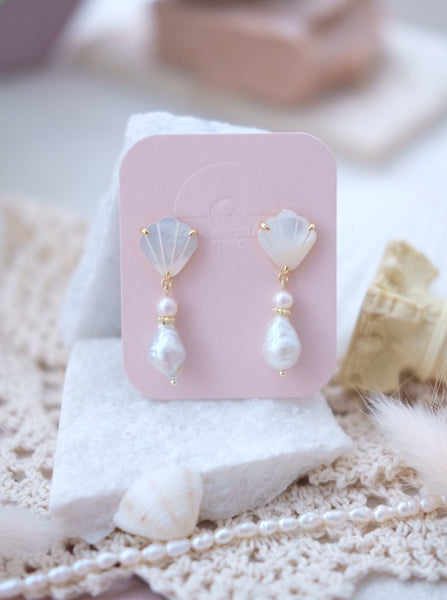 Pearl Earrings -  Shelle