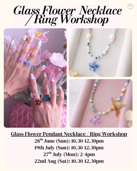 Glass Flower Necklace / Ring Lampwork Workshops - June / July