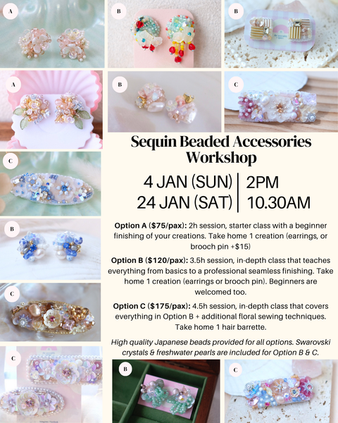 Sequin Beaded Beginner Workshop - Jan