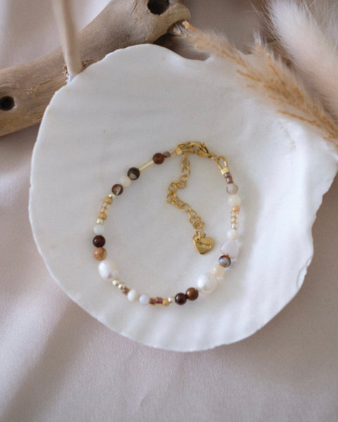 Freshwater Pearl Beaded Bracelet (Neutral) v2 - 15+5cm