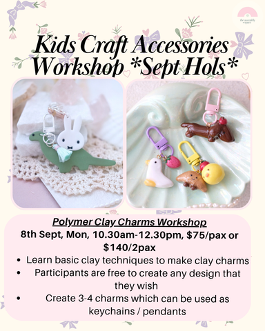 Kids Polymer Clay Charms Workshop *Sept Hols* - 8th Sept
