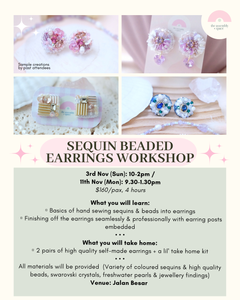 Sequin Beaded Beginner Workshop - 3rd / 11th / 24th Nov