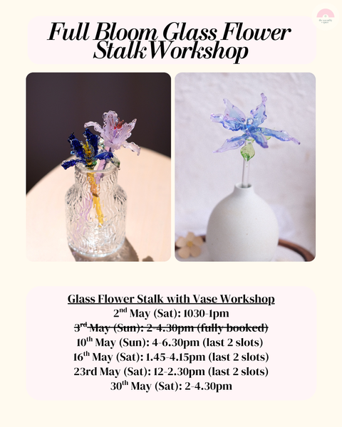 Full Bloom Glass Flower Stalk Lampwork Workshops - May
