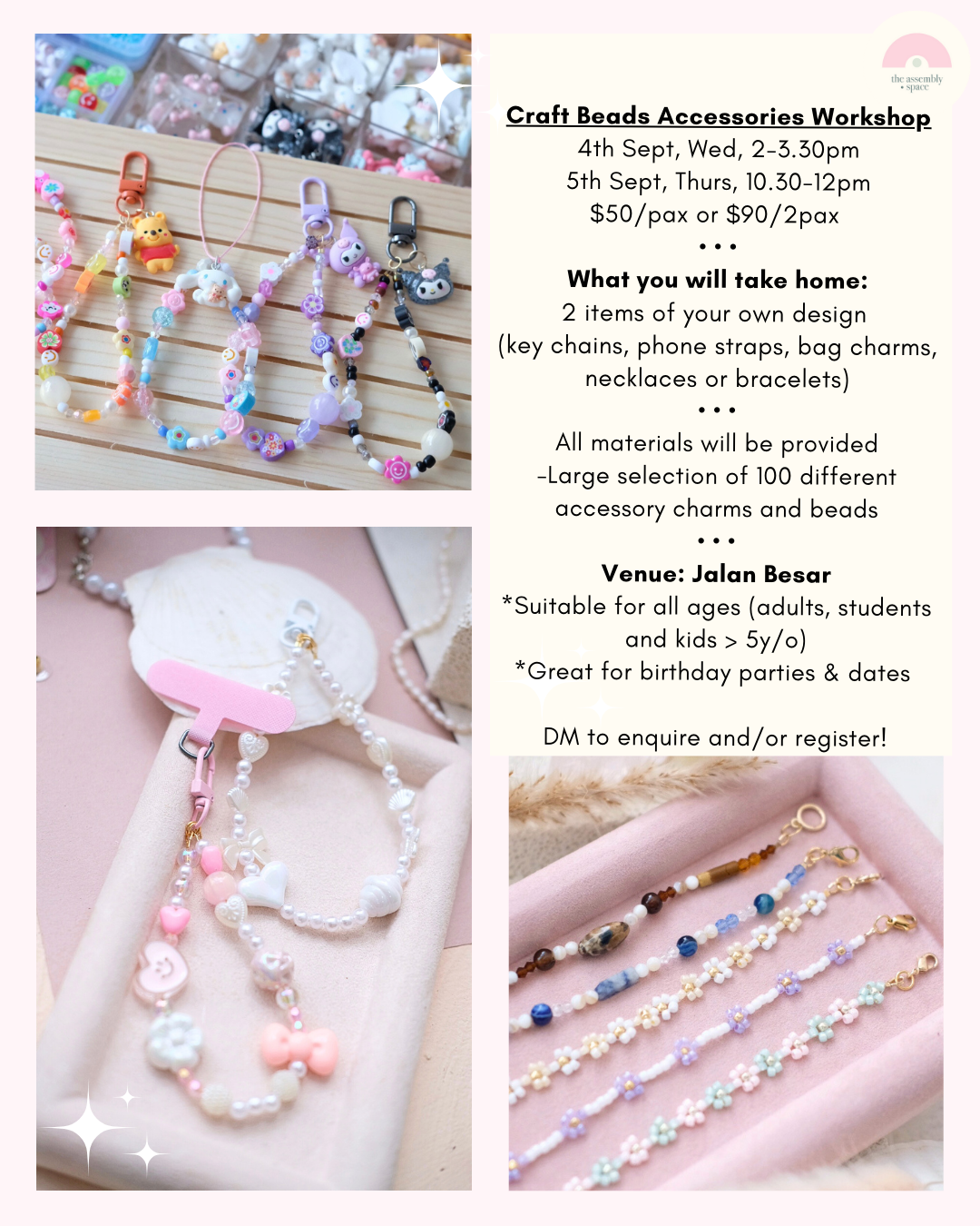 Craft Beads Accessories Workshop - 4th/ 5th Sept