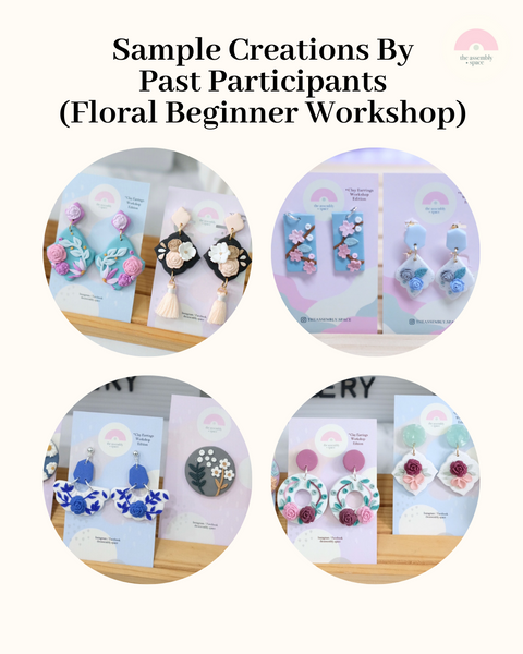Clay Earrings Workshop (Floral)- 15th / 16th / 22nd June