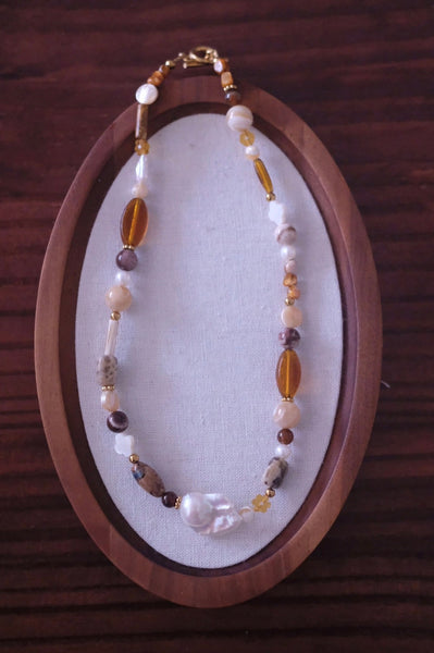 Vela Baroque Necklace (Gold)