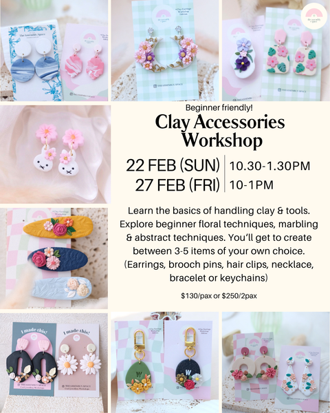 Clay Accessories Workshop (Beginner) - Feb