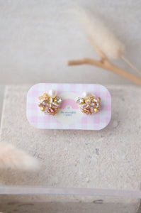 Handsewn Beaded Earrings - Neutral v2 (Petite)