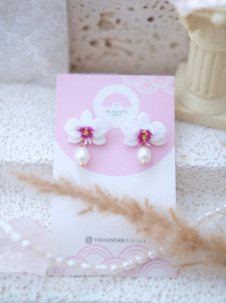 [PRE-ORDER] Orchid - Single Pearl Dangle