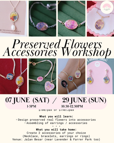 Preserved Floral Jewellery Workshop - 7th / 29th June