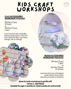 Kids Craft Workshops - 19th / 21st Nov