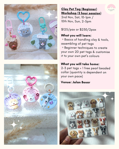 Clay Pet Tag (Beginner) Workshop - 10th/ 23rd Nov