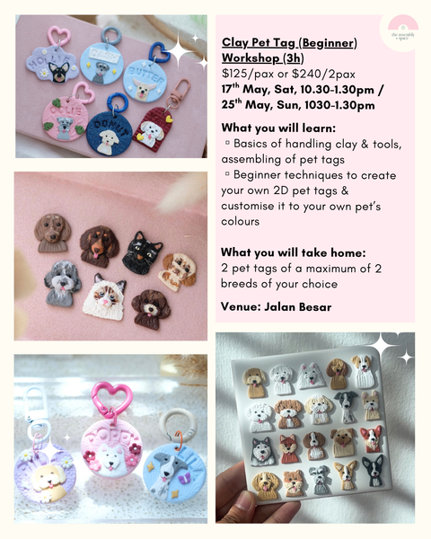 Clay Pet Tag Workshop - 17th / 25th May