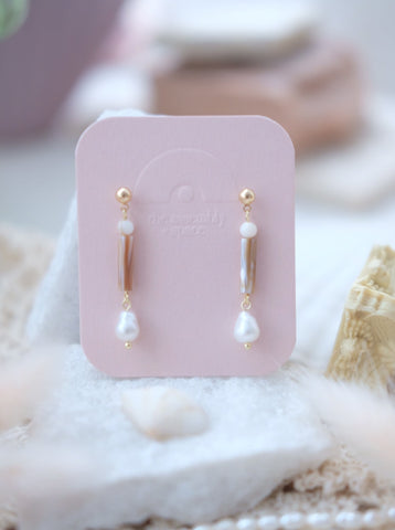 Pearl Earrings - Shell