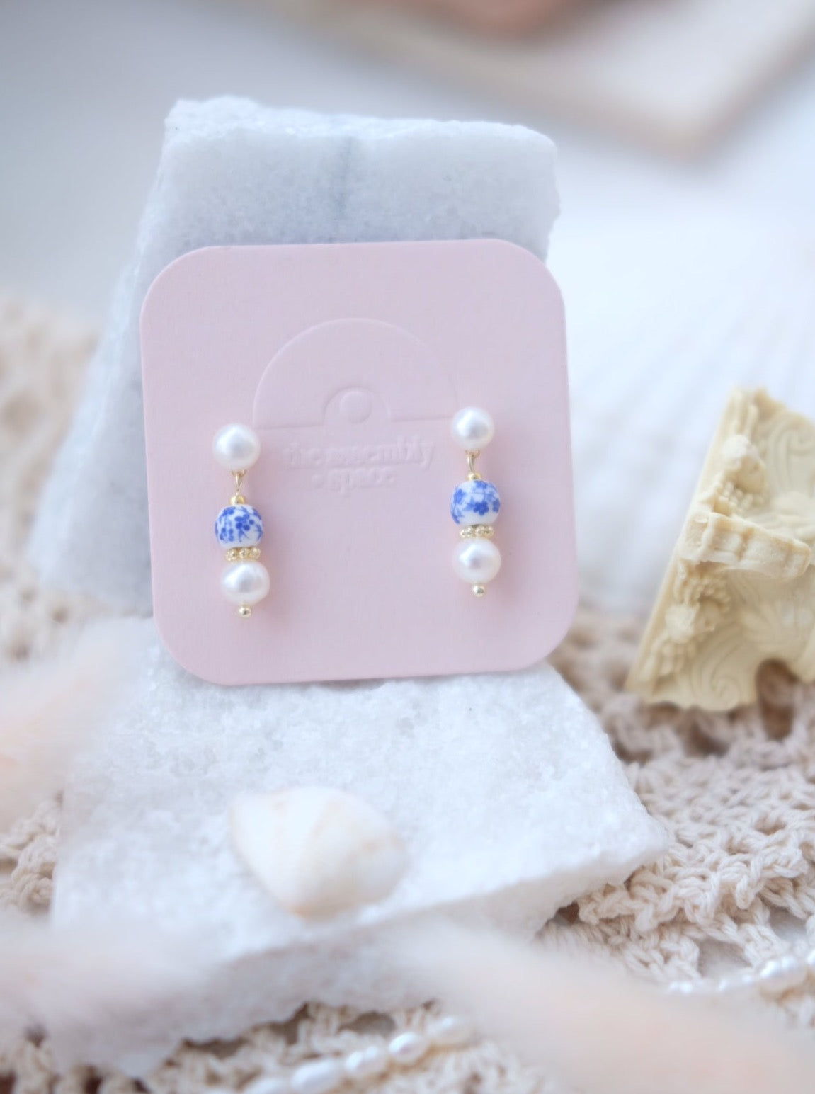 Pearl Earrings - Porcelain v2