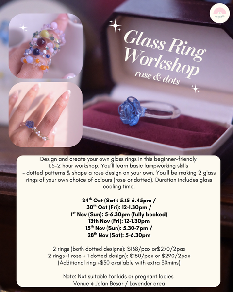 Glass Ring Workshop (Rose & Polka dots)