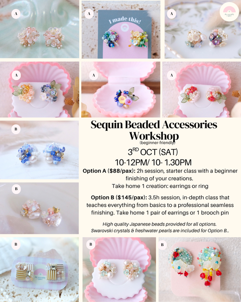 Sequin Beaded Beginner Workshop - Oct