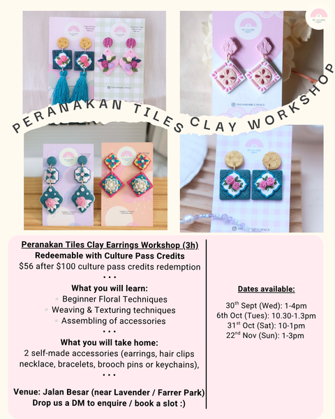 Culture Pass Redeemable Clay Workshops (Sept-Nov) BOOK ON SISTIC
