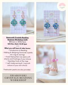 Swarovski Crystals Beading Workshop - 16th Nov *last 2 slots*