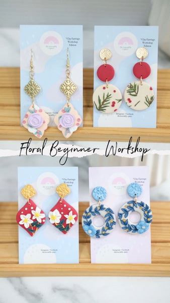 Clay Earrings Workshop (Floral)- 6th / 19th / 28th Apr